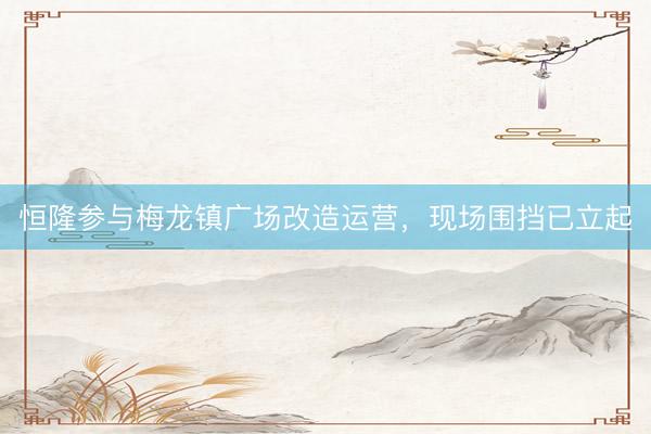 恒隆参与梅龙镇广场改造运营，现场围挡已立起