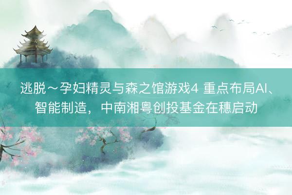 逃脱～孕妇精灵与森之馆游戏4 重点布局AI、智能制造，中南湘粤创投基金在穗启动