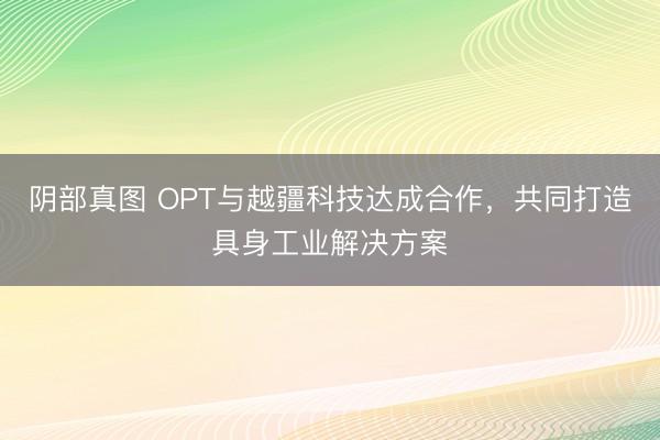 阴部真图 OPT与越疆科技达成合作，共同打造具身工业解决方案